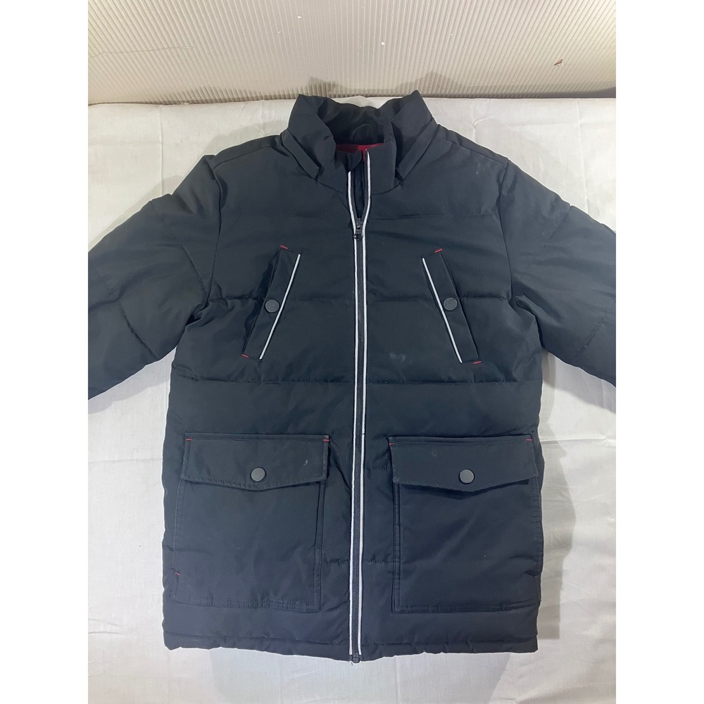 Boys Ultimate Boys Parka Jacket Black Size 10 12 Winter Warm‎ Hooded Outerwear